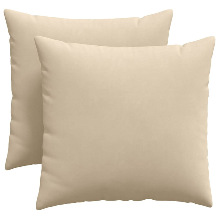 Perne pentru canapea 2 pcs Crem 45 x 45 cm țesătură - WALTI WALTI
