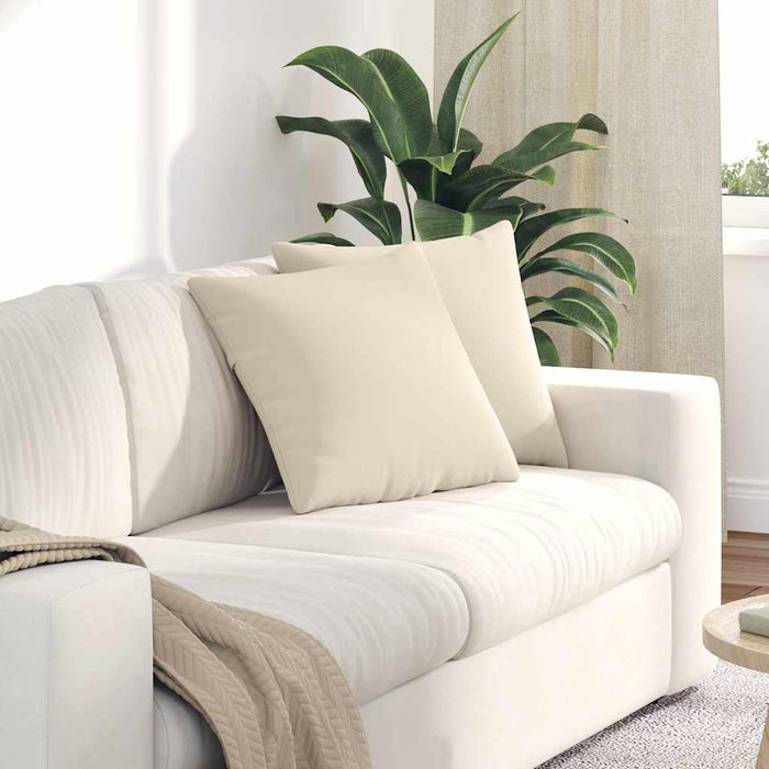 Perne pentru canapea 2 pcs Bej 45 x 45 cm țesătură - WALTI WALTI