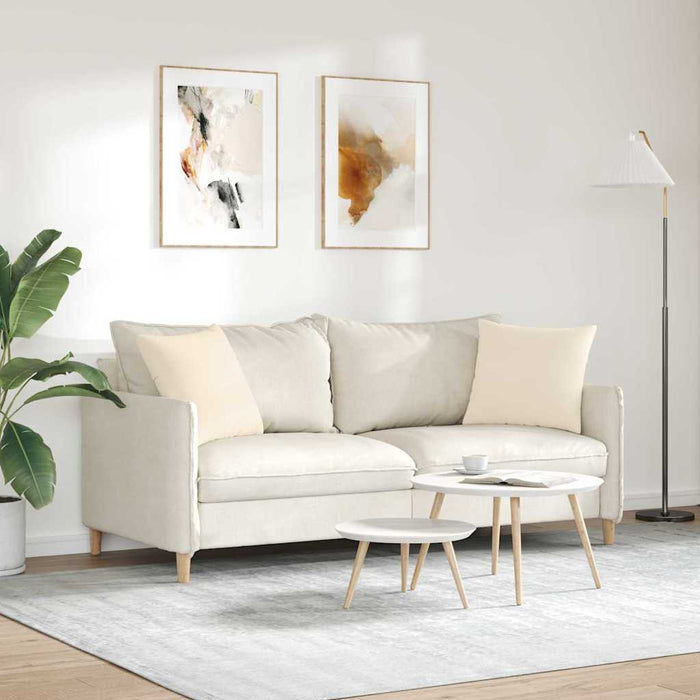 Perne pentru canapea 2 pcs Bej 45 x 45 cm țesătură - WALTI WALTI