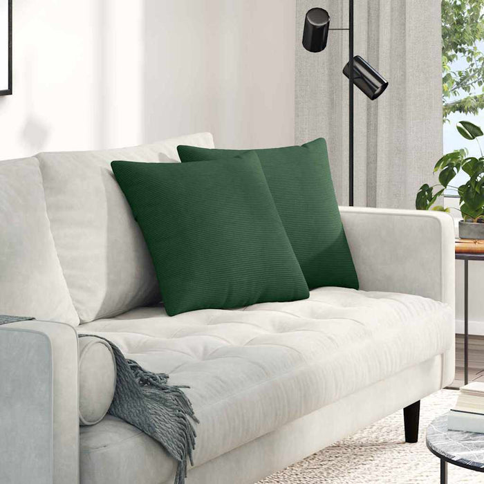 Perne pentru canapea 2 pcs Verde închis 45 x 45 cm - WALTI WALTI