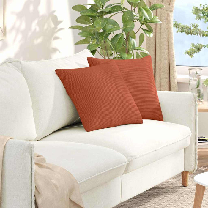 Perne pentru canapea 2 pcs Roșu portocalie 45 x 45 cm - WALTI WALTI