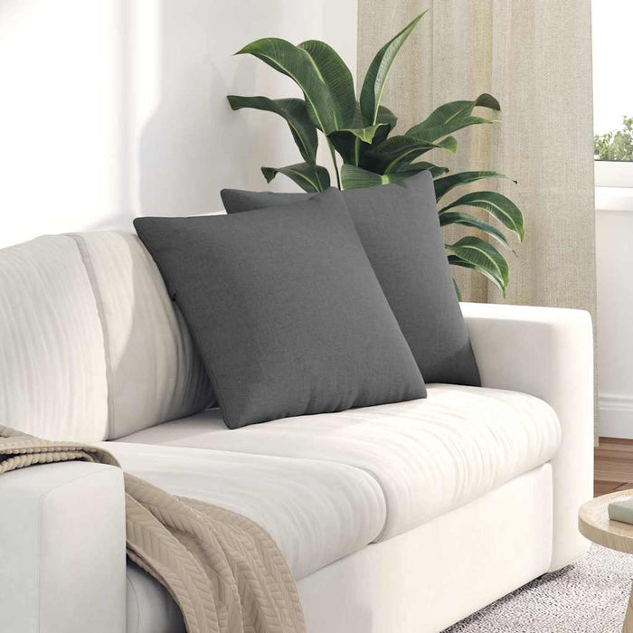 Perne pentru canapea 2 pcs Gri închis 50 x 50 cm țesătură - WALTI WALTI