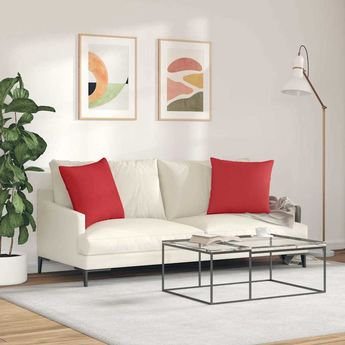 Perne pentru canapea 2 pcs Roșu 50 x 50 cm țesătură - WALTI WALTI