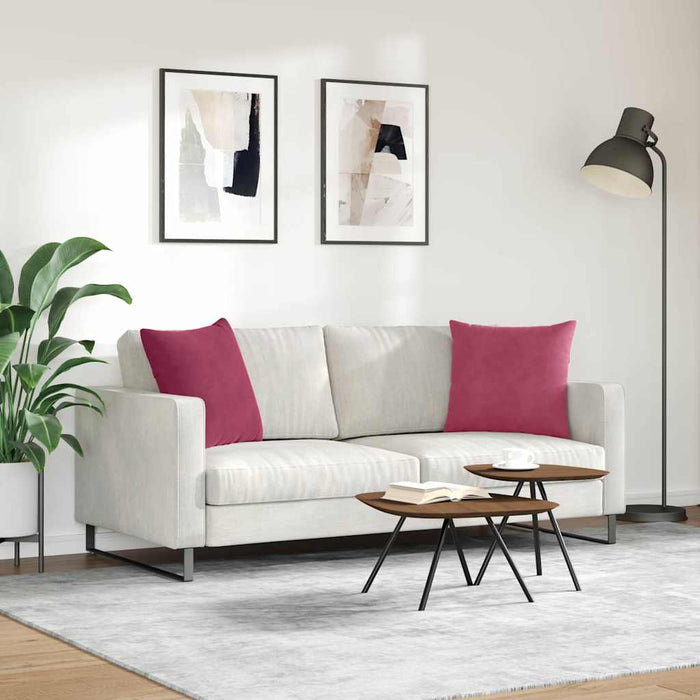 Perne pentru canapea 2 pcs Roșu Vin 50 x 50 cm - WALTI WALTI