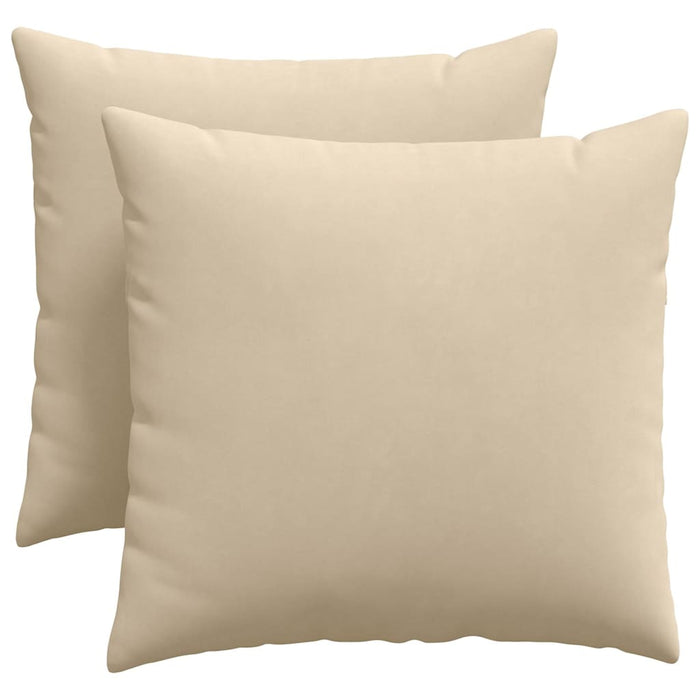 Perne pentru canapea 2 pcs Crem 50 x 50 cm țesătură - WALTI WALTI