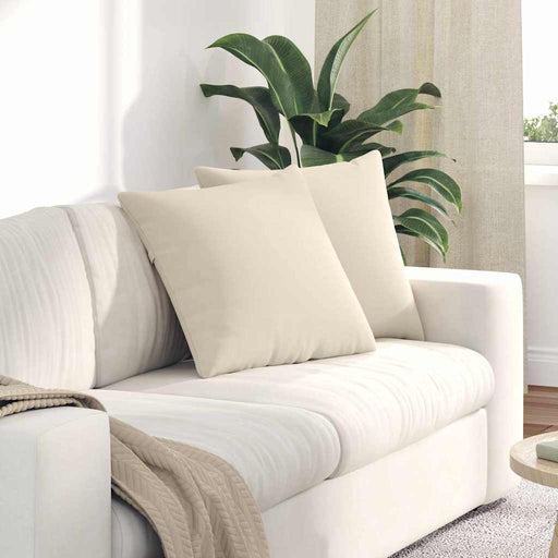 Perne pentru canapea 2 pcs Bej 50 x 50 cm țesătură - WALTI WALTI