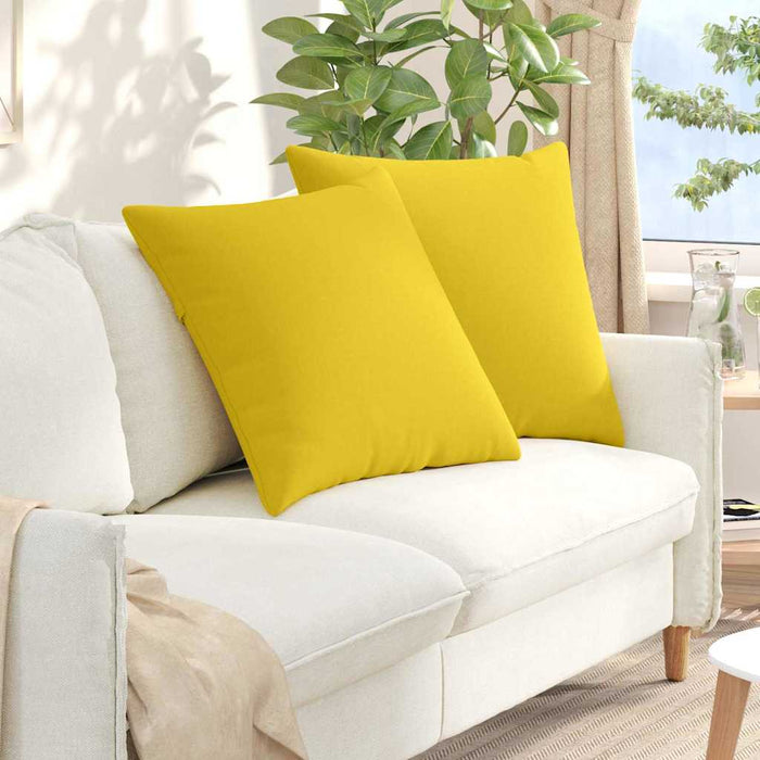 Perne pentru canapea 2 pcs Galben Deschis 60 x 60 cm țesătură - WALTI WALTI