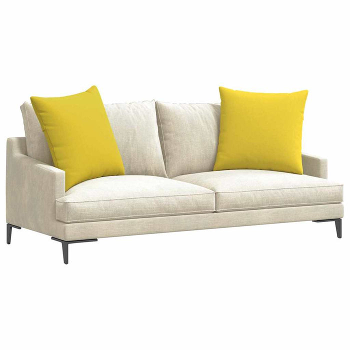 Perne pentru canapea 2 pcs Galben Deschis 60 x 60 cm țesătură - WALTI WALTI