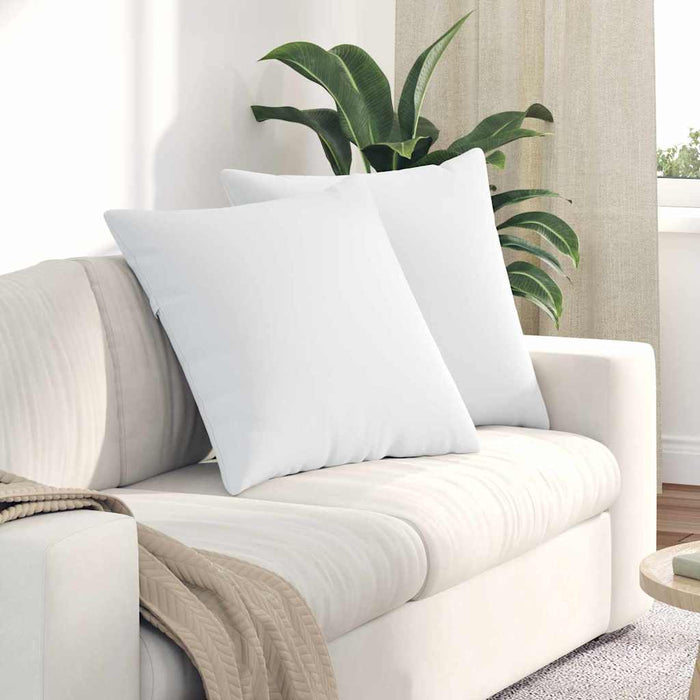 Perne pentru canapea 2 pcs Alb 60 x 60 cm țesătură - WALTI WALTI