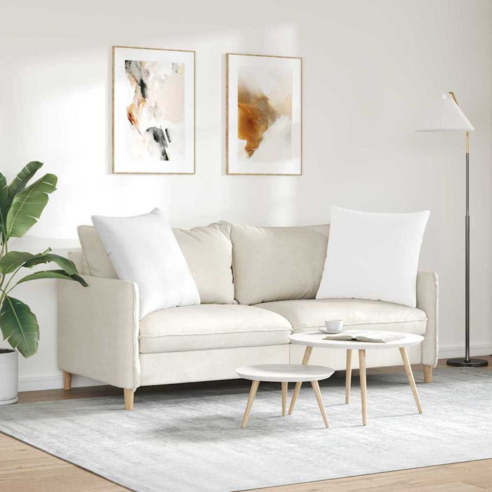 Perne pentru canapea 2 pcs Alb 60 x 60 cm țesătură - WALTI WALTI