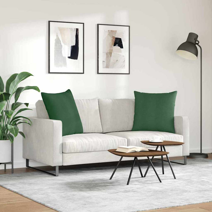 Perne pentru canapea 2 pcs Verde închis 60 x 60 cm - WALTI WALTI