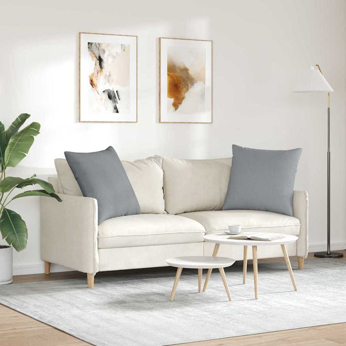 Perne pentru canapea 2 pcs Gri deschis 80 x 80 cm țesătură - WALTI WALTI