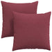 Perne pentru canapea 2 pcs Roșu Vin 80 x 80 cm țesătură - WALTI WALTI