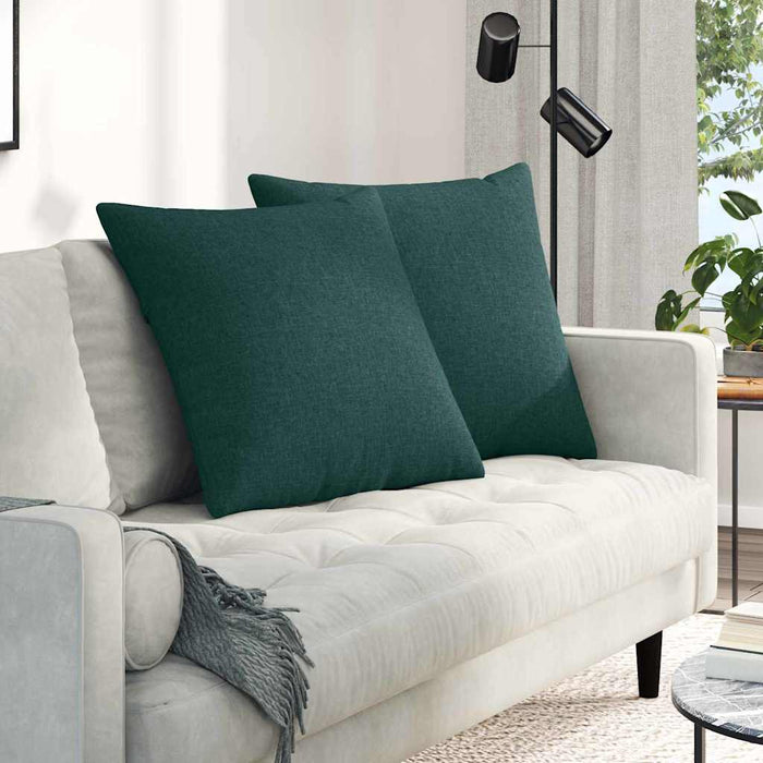 Perne pentru canapea 2 pcs Verde închis 80 x 80 cm țesătură - WALTI WALTI
