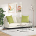 Perne pentru canapea 2 pcs Verde deschis 80 x 80 cm țesătură - WALTI WALTI