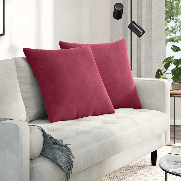 Perne pentru canapea 2 pcs Roșu Vin 80 x 80 cm - WALTI WALTI