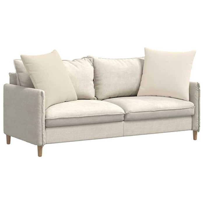 Perne pentru canapea 2 pcs Bej 80 x 80 cm țesătură - WALTI WALTI