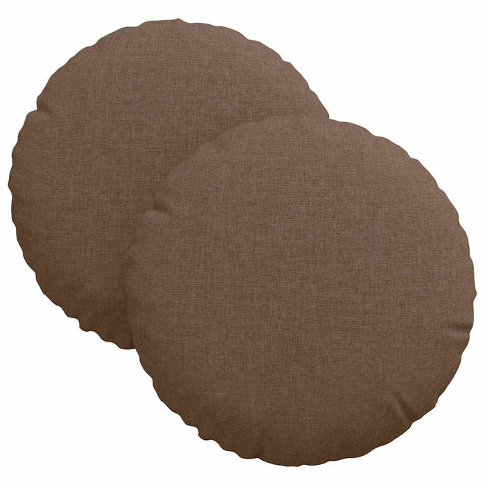 Perne de Șezut 2 pcs Maro Ø30 x 13 cm țesătură - WALTI WALTI