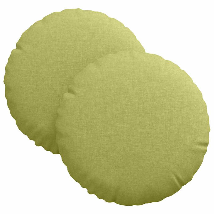 Perne de Șezut 2 pcs Verde deschis Ø30 x 13 cm țesătură - WALTI WALTI
