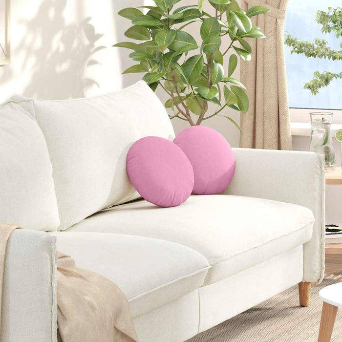 Perne de Șezut 2 pcs Roz Ø30 x 13 cm țesătură - WALTI WALTI