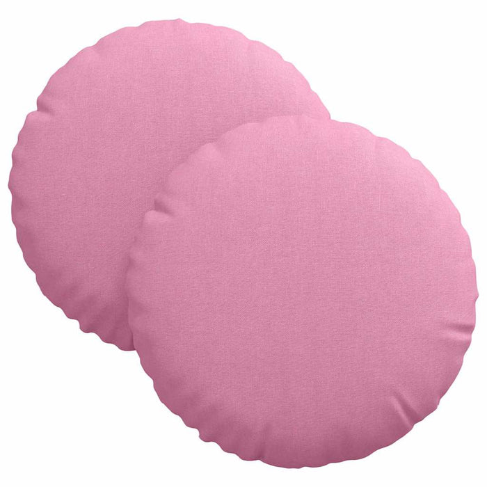 Perne de Șezut 2 pcs Roz Ø30 x 13 cm țesătură - WALTI WALTI