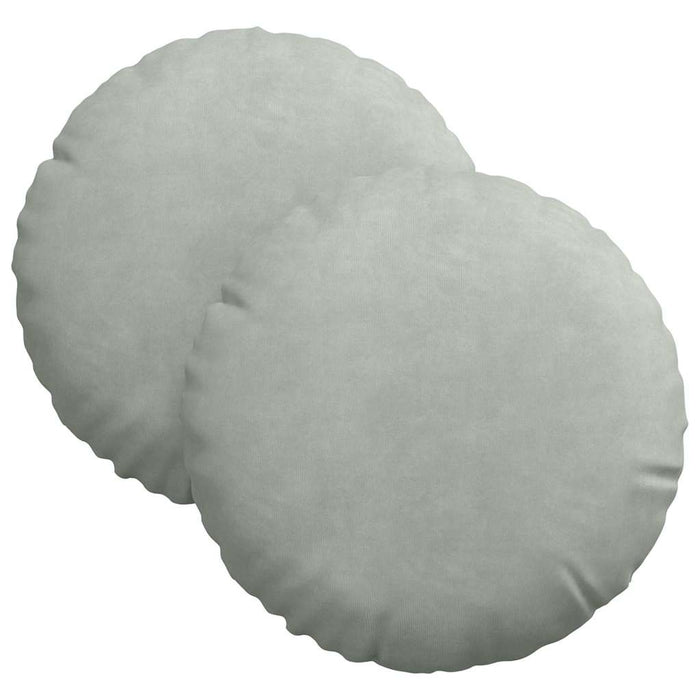 Perne de Șezut 2 pcs Gri deschis Ø 40 x 13 cm Catifea - WALTI WALTI