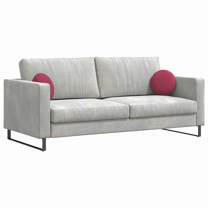 Perne de Șezut 2 pcs Roșu Vin Ø 40 x 13 cm Catifea - WALTI WALTI