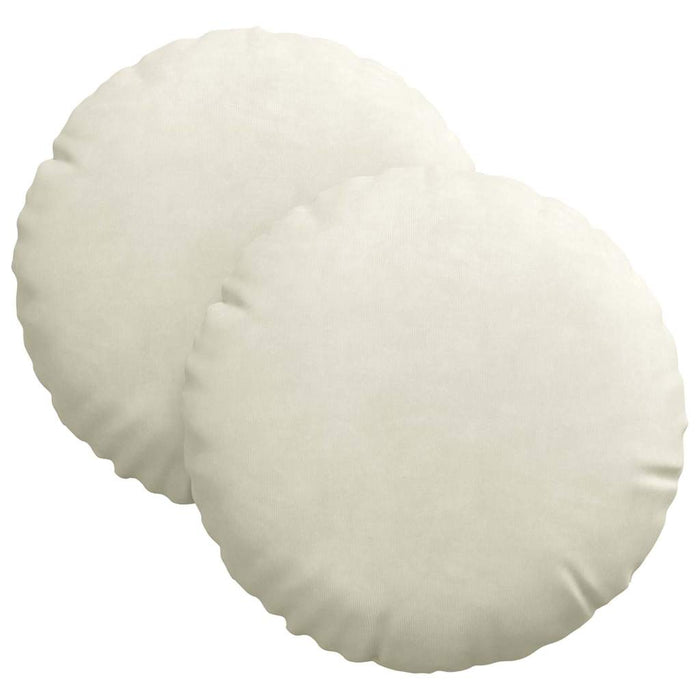 Perne de Șezut 2 pcs Crem Ø 40 x 13 cm Catifea - WALTI WALTI