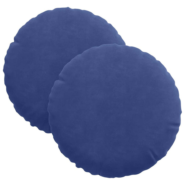 Perne de Șezut 2 pcs Albastru Poliție Ø 40 x 13 cm Catifea - WALTI WALTI