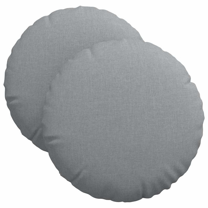 Perne de Șezut 2 pcs Gri deschis Ø40 x 13 cm țesătură - WALTI WALTI