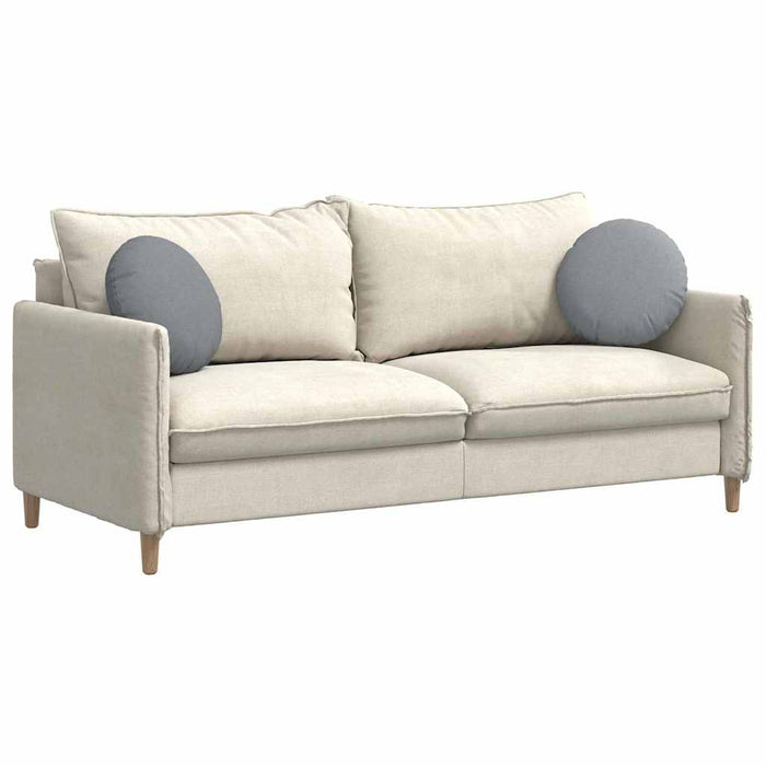 Perne de Șezut 2 pcs Gri deschis Ø40 x 13 cm țesătură - WALTI WALTI