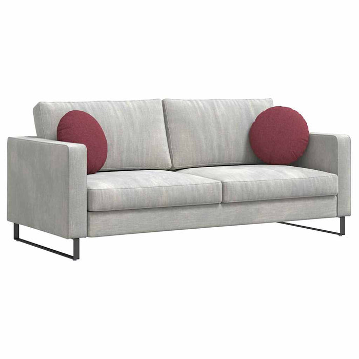 Perne de Șezut 2 pcs Roșu Vin Ø40 x 13 cm țesătură - WALTI WALTI