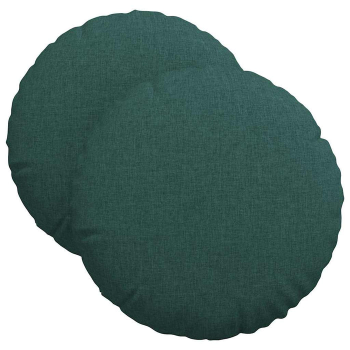 Perne de Șezut 2 pcs Verde închis Ø40 x 13 cm țesătură - WALTI WALTI