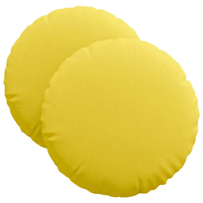 Perne de Șezut 2 pcs Galben Deschis Ø40 x 13 cm țesătură - WALTI WALTI