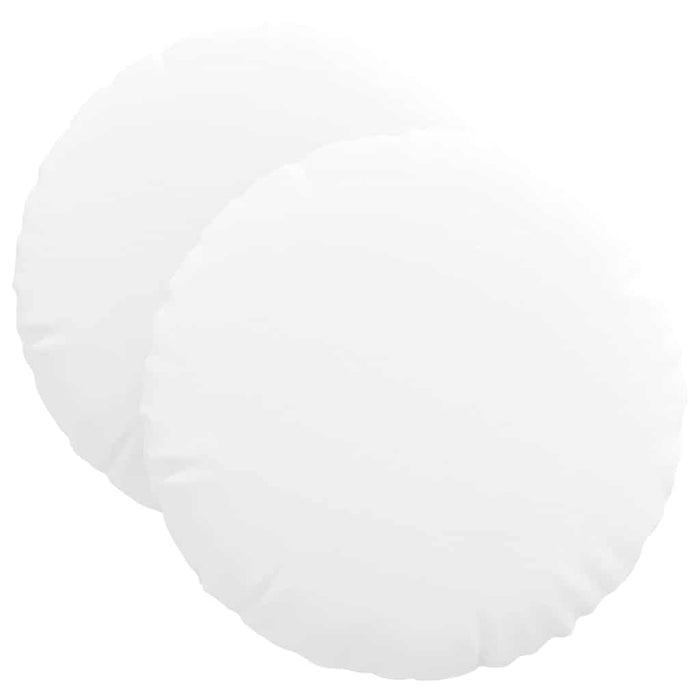 Perne de Șezut 2 pcs Alb Ø40 x 13 cm țesătură - WALTI WALTI