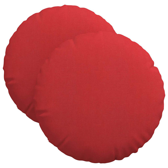 Perne de Șezut 2 pcs Roșu Ø40 x 13 cm țesătură - WALTI WALTI
