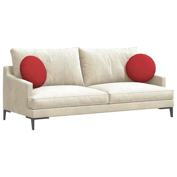 Perne de Șezut 2 pcs Roșu Ø40 x 13 cm țesătură - WALTI WALTI