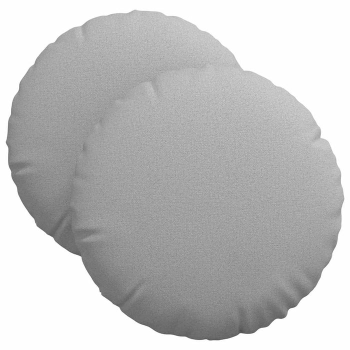 Perne de Șezut 2 pcs Gri nori Ø40 x 13 cm țesătură - WALTI WALTI