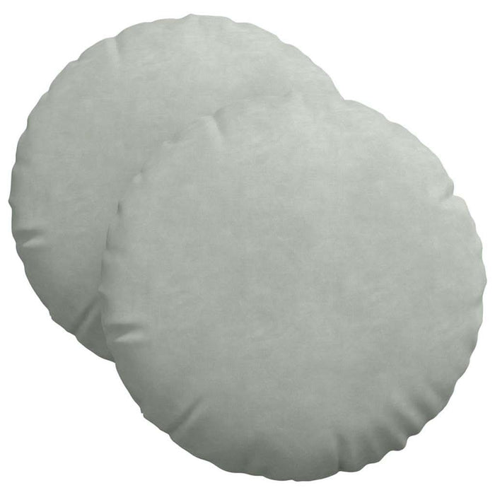Perne de Șezut 2 pcs Gri deschis Ø 40 x 13 cm Catifea - WALTI WALTI