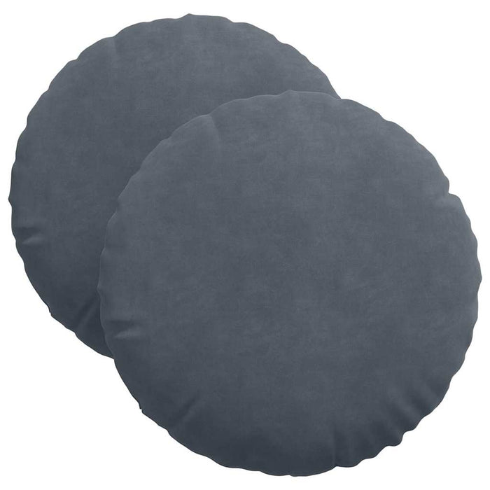 Perne de Șezut 2 pcs Gri închis Ø 40 x 13 cm Catifea - WALTI WALTI