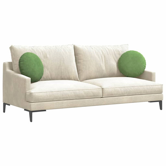 Perne de Șezut 2 pcs Verde deschis Ø 40 x 13 cm Catifea WALTI