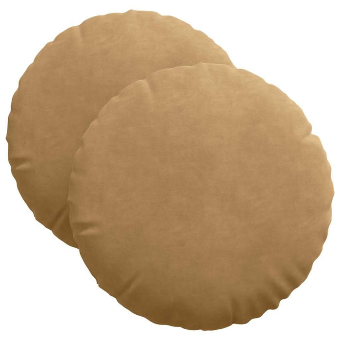 Perne de Șezut 2 pcs Maro Ø 40 x 13 cm Catifea - WALTI WALTI
