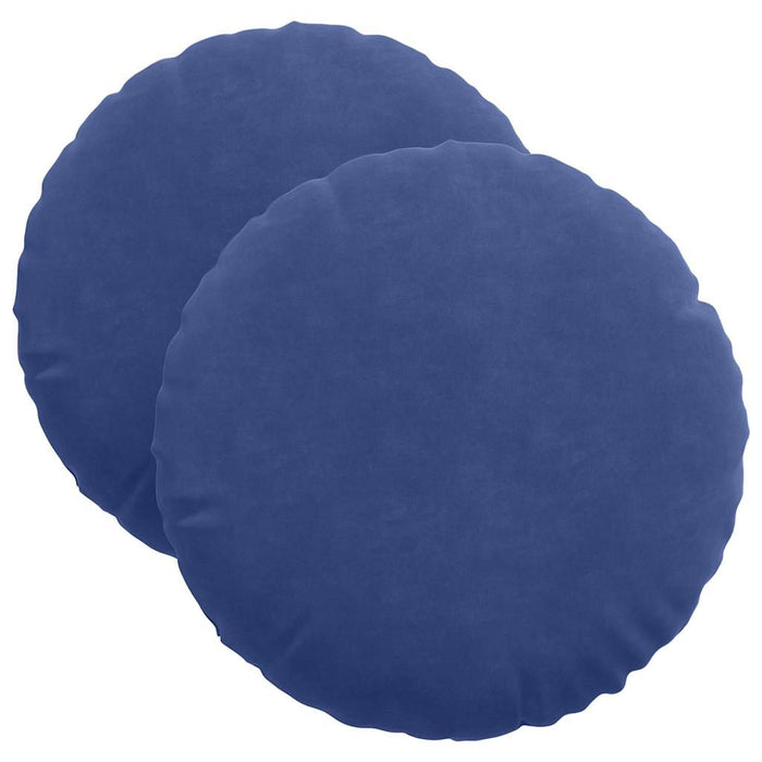 Perne de Șezut 2 pcs Albastru Poliție Ø 40 x 13 cm Catifea - WALTI WALTI