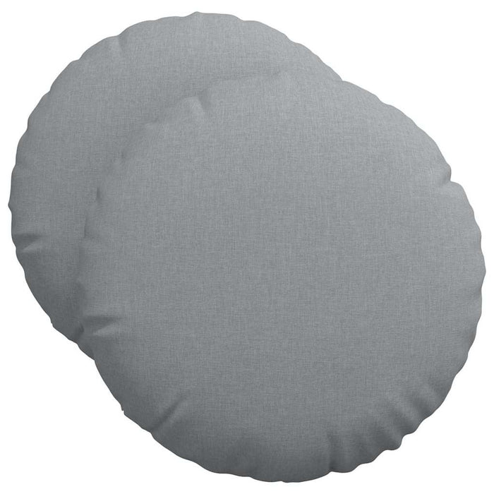 Perne de Șezut 2 pcs Gri deschis Ø50 x 19 cm țesătură - WALTI WALTI