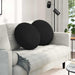 Perne de Șezut 2 pcs Negru Ø50 x 19 cm țesătură - WALTI WALTI