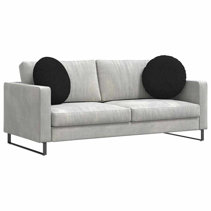 Perne de Șezut 2 pcs Negru Ø50 x 19 cm țesătură - WALTI WALTI