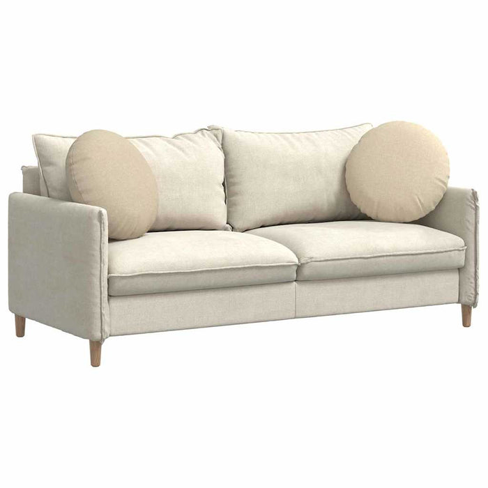 Perne de Șezut 2 pcs Crem Ø50 x 19 cm țesătură - WALTI WALTI