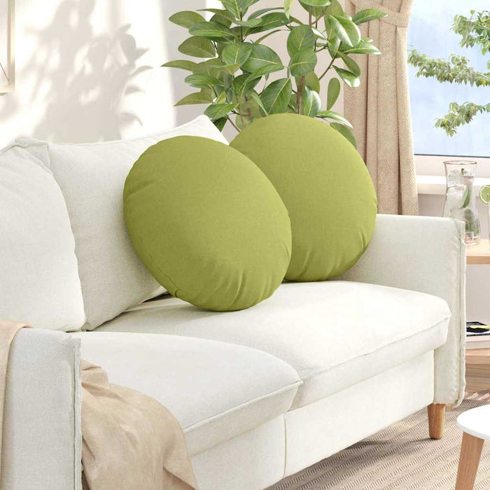 Perne de Șezut 2 pcs Verde deschis Ø50 x 19 cm țesătură - WALTI WALTI