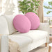 Perne de Șezut 2 pcs Roz Ø50 x 19 cm țesătură - WALTI WALTI