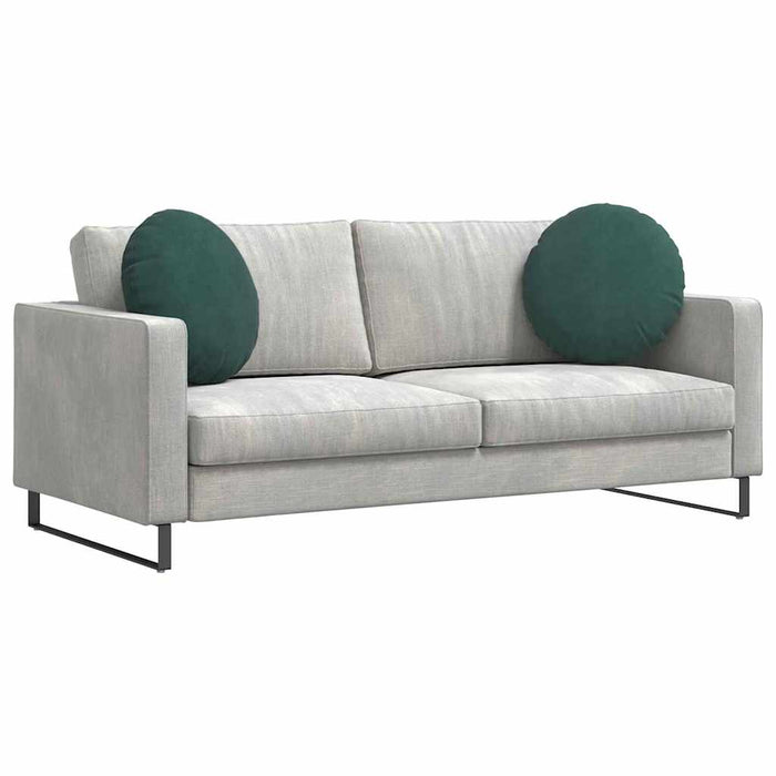 Perne de Șezut 2 pcs Verde închis Ø 40 x 13 cm Catifea - WALTI WALTI
